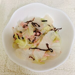 超絶簡単！ツナと塩昆布で白菜の煮浸し